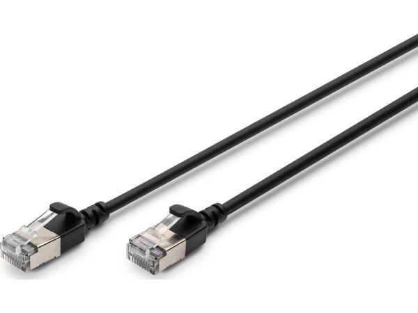 Digitus DK-1632-A-030S-BL, 3 m, Cat6a, F/FTP (FFTP), RJ-45, RJ-45, Svart