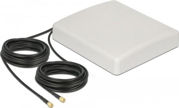 Delock - Antenne - plate - 8 dBi - direksjonal - kan monteres på vegg, stangmontering