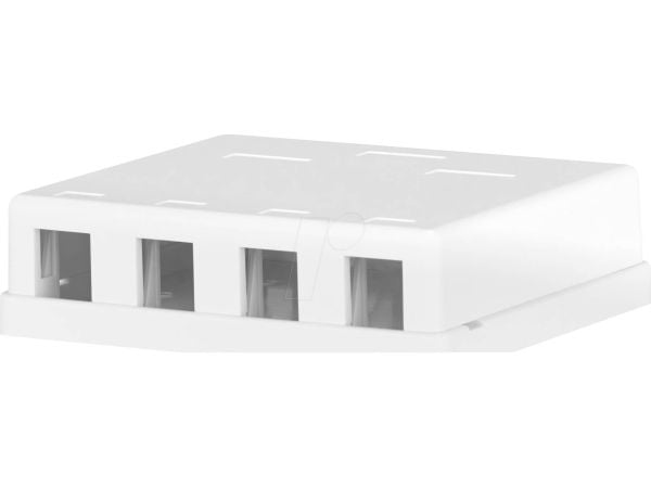 EFB Elektronik KEYSTONE BOX 4PORT SURF-MOUNTED, Vit
