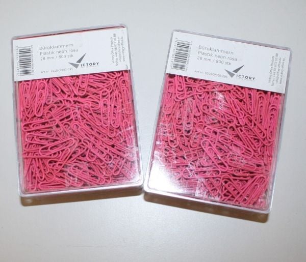 Victory Office Product 28mm pyöreät paperiliittimet VICTORY OFFICE PRODUCTS 6028KP800-095 neon pinkki metallipinnoitettu muovipakkauksessa 800kpl Victory Office Product 28mm pyöreät paperiliittimet VICTORY OFFICE PRODUCTS 6028KP800-095 neon pinkki metallipinnoitettu muovipakkauksessa 800kpl