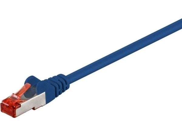 MicroConnect - Verkkokaapeli - RJ-45 (uros) RJ-45 (uros) - 25 m - 6 mm - SFTP - CAT 6 - halogeeniton, pyöreä, säikeistetty - sininen - sininen