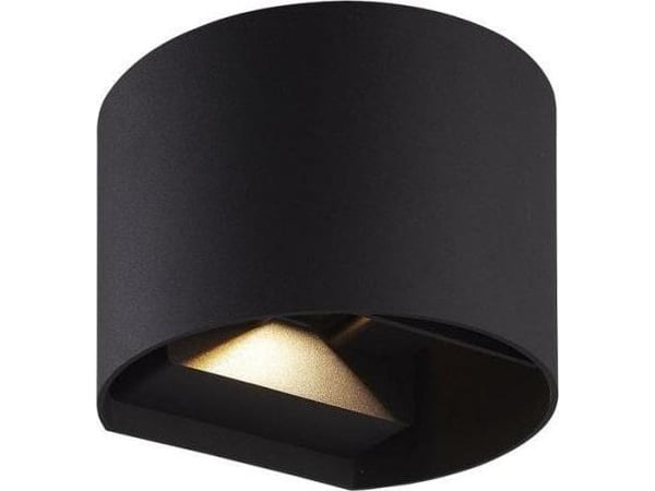 Utendørs vegglampe CILINDER, LED 2x3W, 4000K, IP54, justerbar strålevinkel, svart, LED line LITE