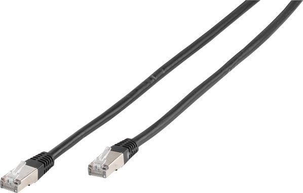 Vivanco 45316, 2 m, Cat6, F/UTP (FTP), RJ-45, RJ-45, Svart