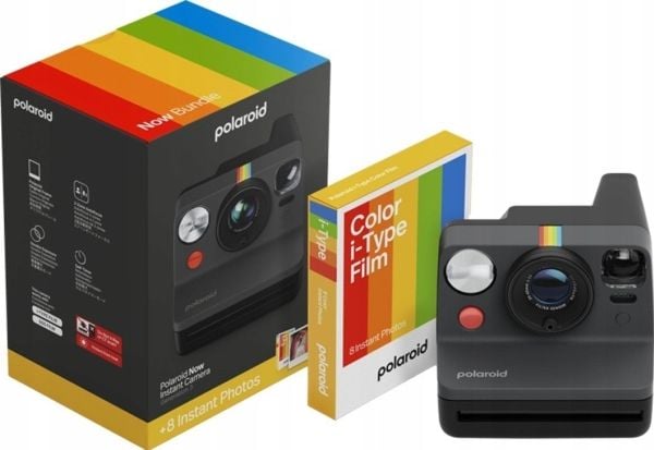 "Polaroid Now Gen 3 Musta paketti värifilmillä (8 kuvaa)