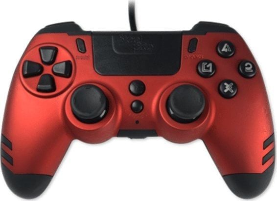 Steelplay MetalTech - Håndkonsoll - kablet - rubinrød - for Sony PlayStation 4, PC, Sony PlayStation 3