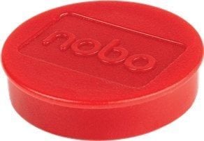 Nobo Whiteboard magneter 38 mm, styrke 1,5kg, pakke med 10 stk., Whiteboard-magnet, Rød, 38 mm, 190 mm, 20 mm, 250 g