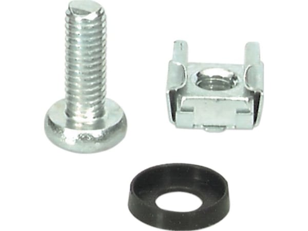 EFB Elektronik 691100HQ, Terästä, Musta, Harmaa, M6, 50 kpl
