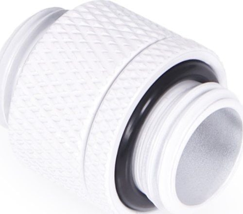 Alphacool 17489, Slangekontakt, Messing, Hvit, 1/4", CE, FC, RoHS, 22 mm