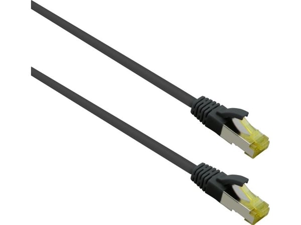 Helos 263804, 3 m, Cat6a, S/FTP (S-STP), RJ-45, RJ-45, Sort