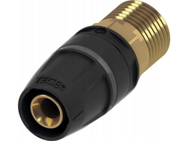 TECE overgangsnippel i messing GZ 16 mm x 1/2" (8610102)