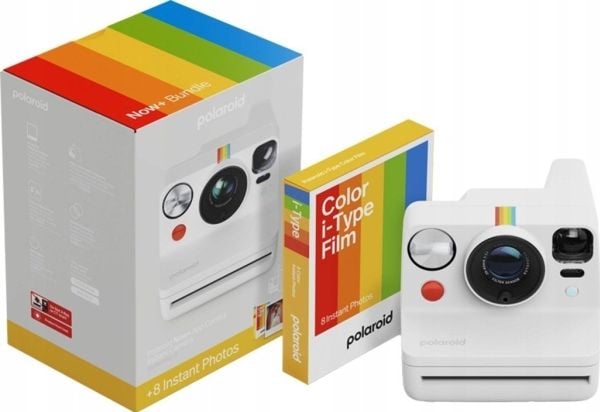 Polaroid Now+ Gen 3 White Kit med fargefilm (8 bilder)