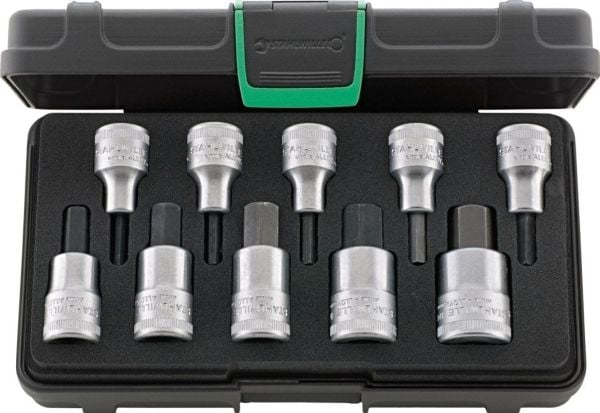 STAHLWILLE 96031508, Støpselsett, 10 hoder, 230 mm, 130 mm, 1,52 kg