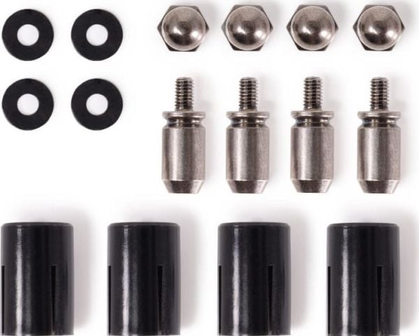Alphacool 15724, Asennussarja, musta, Ruostumaton teräs, 17 mm, 4 g
