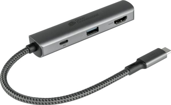 USB-hubb Good Connections USB-C (3-port) antracit