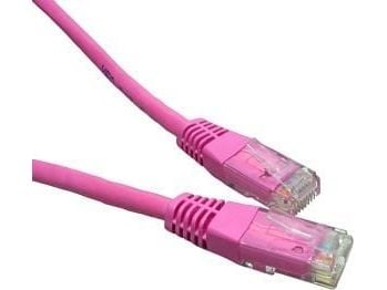 LOGON FTP Cat5e 3m, Cat5e, RJ-45, RJ-45, Han/han, 10/100/1000Base-T(X), Lyserød
