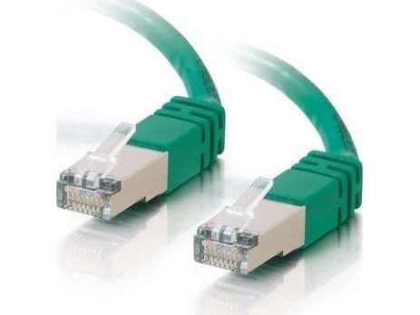 LOGON SSTP Cat5e, 1 m, Cat5e, RJ-45, RJ-45, Grønn