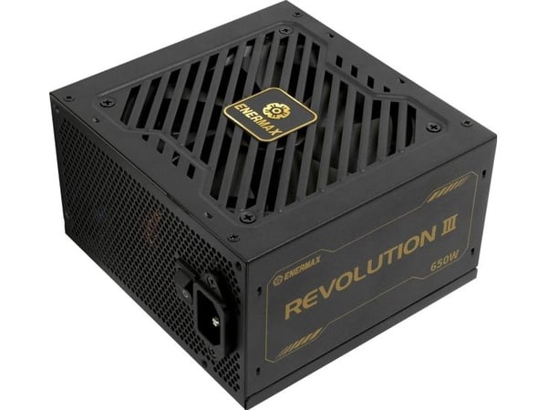 ENERMAX REVOLUTION III ATX3.1 PCI-e 5.1 650W strømforsyning 80Plus Gold fullmodulær 120mm FDB-vifte 105C Japansk caps 7J. produsentens garanti