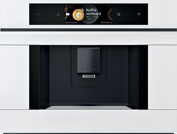 Bosch Serie 8 CTL7181W0, Espressomaskin, 2,4 l, Kaffe bønner, Innebygd kaffekvern, Hvit