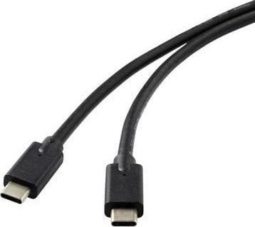 MicroConnect - USB-kabel - USB-C (hann) til USB-C (hann) - USB 3.2 Gen 2 - 1 m - USB Power Delivery (100 W) - svart