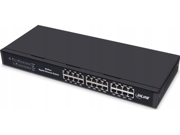 InLine 32324O, Gigabit Ethernet (10/100/1000), Full tosidig, Rack-montering, 1U
