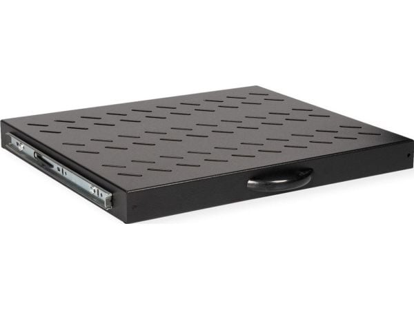 ROLINE 19 tums hyllplan 1 U utdragbart 350 T 25 kg svart (26.21.0115)