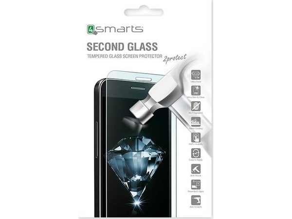 4smarts Second Glass, Samsung, Galaxy A6 2018, Ripebestandig, Gjennomsiktig, 1 stykker