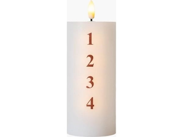Frendo Sirius Home 80706 juldekoration, LED, 1 st, röd/vit, universal, batteri, 150 mm