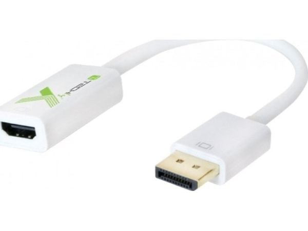 Techly IADAP DP-HDMIFP, 0,2 m, DisplayPort, HDMI, Hankjønn, Hunkjønn, Rett