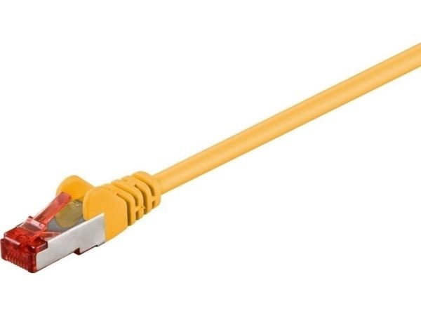 MicroConnect - Nätverkskabel - RJ-45 (hane) till RJ-45 (hane) - 50 m - 6 mm - SFTP - CAT 6 - halogenfri, rund, tvinnad - gul