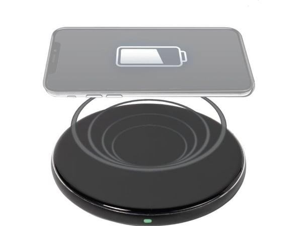 Vivanco QICHARPADVV15WBK, Automatisk, Innendørs, USB, Trådløs lading, 1 m, Sort