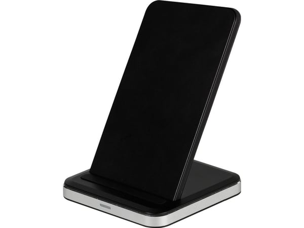 Vivanco QICHARSTANDVV10, Innendørs, USB, 9 V, Trådløs lading, 1 m, Aluminium, Svart