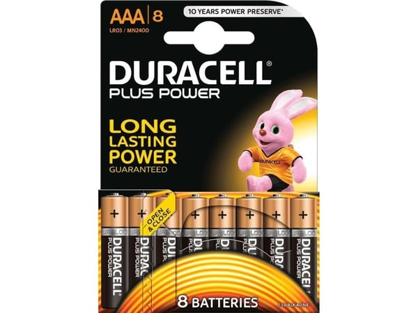 Duracell - Batteri 8 x AAA - Alkalisk - 1150 mAh