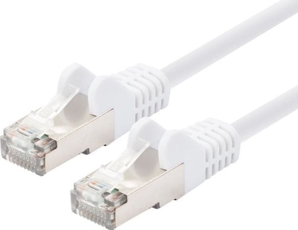 LOGON TCR55SS003W, 0,3 m, Cat5e, SF/UTP (S-FTP), RJ-45, RJ-45, Hvit