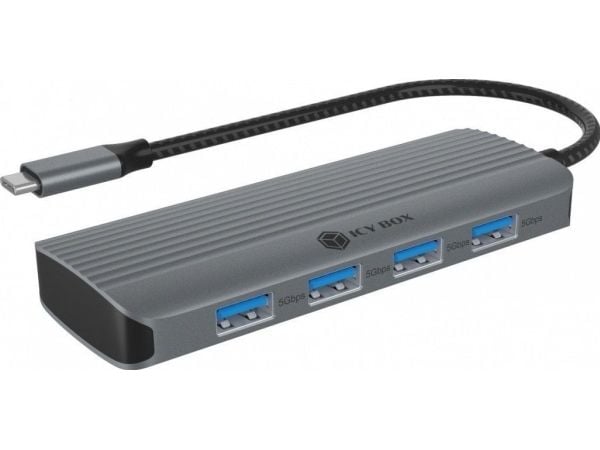 Icy Box 6-i-1 USB-C dockningsstation/station IB-DK4022a-CPD