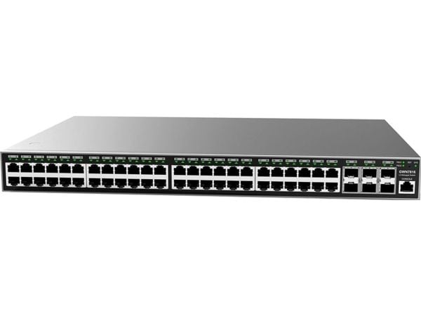 Grandstream GWN7800 Series - Switch - enterprise - L3 - Styrt - 48 x 10/100/1000 + 6 x SFP+ - stasjonær, rackmonterbar