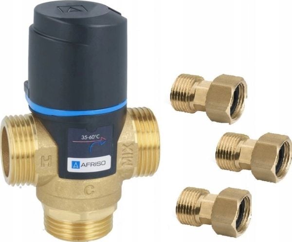 Afriso Afriso ATM 563 sett - termostatisk blandeventil + tilkoblingsskruer (sideblanding, DN20 G1", 35 C - 60 C; Kvs = 2,5) 12 563 44 Afriso Afriso ATM 563 sett - termostatisk blandeventil + tilkoblingsskruer (sideblanding, DN20 G1", 35 C - 60 C; Kvs = 2,5) 12 563 44