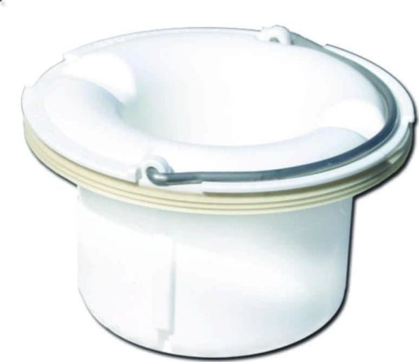 Purus Tyr vandlås 125mm t/indb - t/gulvafløb hvid PEH