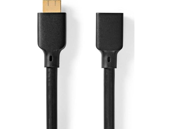 Nedis CVGB35090BK10, 1 m, HDMI Type A (Standard), HDMI Type A (Standard), 3D, 48 Gbit/sek, musta