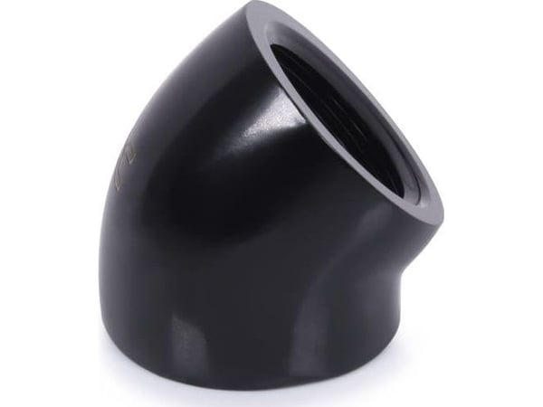 Alphacool 45 grader G1/4 tommer IG til G1/4 tommer IG, svart