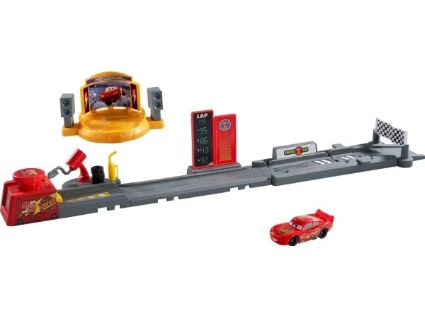 Disney Pixar Cars Disney and Pixar Cars Piston Cup Launching Playset, Racingkjøretøy og banesett, 4 år, Plast, Metall, Flerfarget