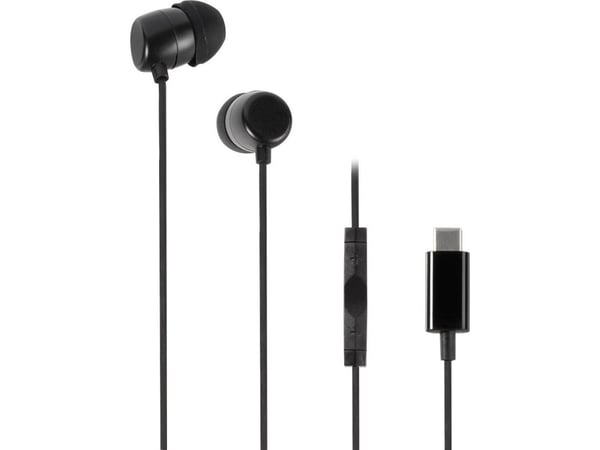 Vivanco WEVVSP10USBC-BK, Kuulokkeet, In-ear, Calls/Music, Musta, Kaksikanavainen, Moninäppäin