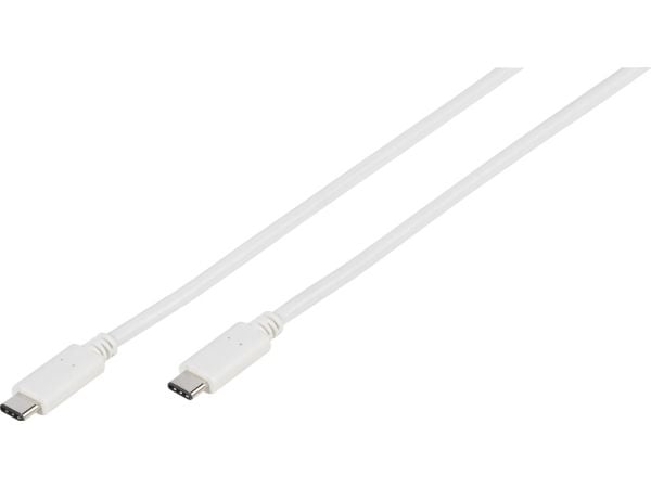 Vivanco 45354, 2 m, USB C, USB C, USB 3.2 Gen 1 (3.1 Gen 1), 5 Gbit/s, Hvit
