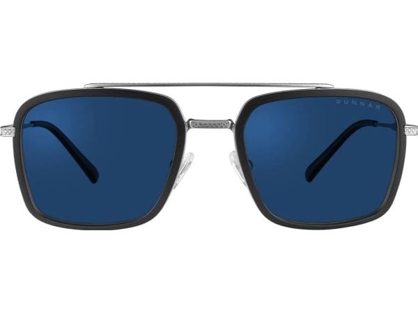 Gunnar Optiks EDI-12311, Unisex, firkant, Mote, Rustfritt stål, Rustfritt stål, Blå