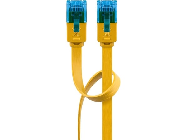 Goobay 96329, 3 m, Cat6a, U/UTP (UTP), RJ-45, RJ-45, Gult