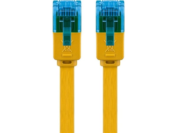 Goobay 96329, 3 m, Cat6a, U/UTP (UTP), RJ-45, RJ-45, Gult