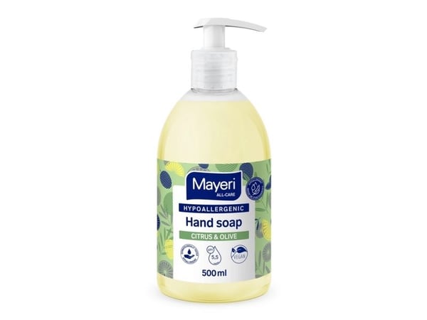 Mayer&Boch håndsåpe hypoallergen sitr/oliven MAYERI 0.5L