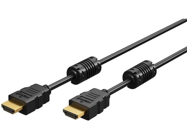 Goobay 61302, 3 m, HDMI Type A (Standard), HDMI Type A (Standard), 3D, 18 Gbit/sek., Svart