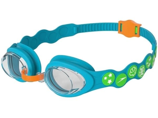 Speedo svømmebriller Junior Sea Squad blå/oransje