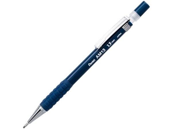 Pentel AM13C, Blå, Svart, 1,3 mm, Rund, 24 styck