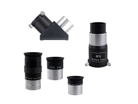 Dörr WEGA 1000, Musta, Poika/tyttö, Ohje, 10 kg, 97 cm, 1x Achrom. Barlow lens 2x, 1x moon filter, 1x dioganl mirror